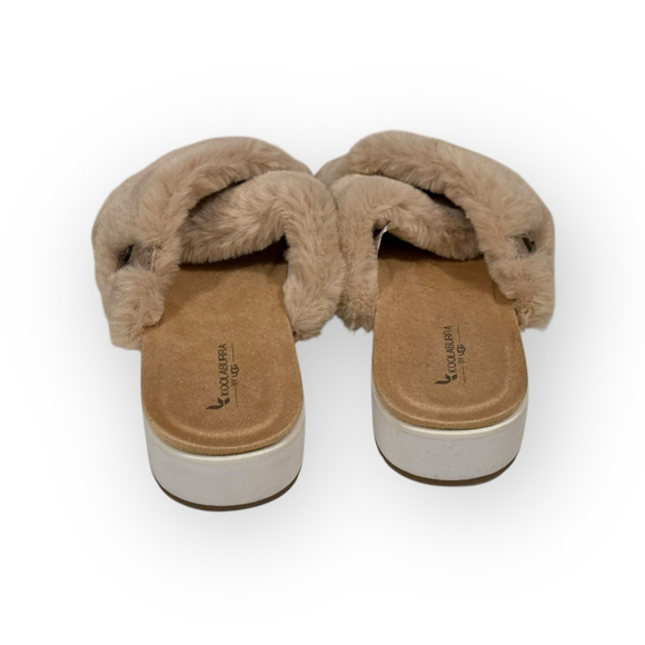 KOOLABURRA BY UGG ROUBIE FUZZ SLIP ON FUR PLATFORM SANDALS WOMENS Sz 7 - Picture 6 of 11